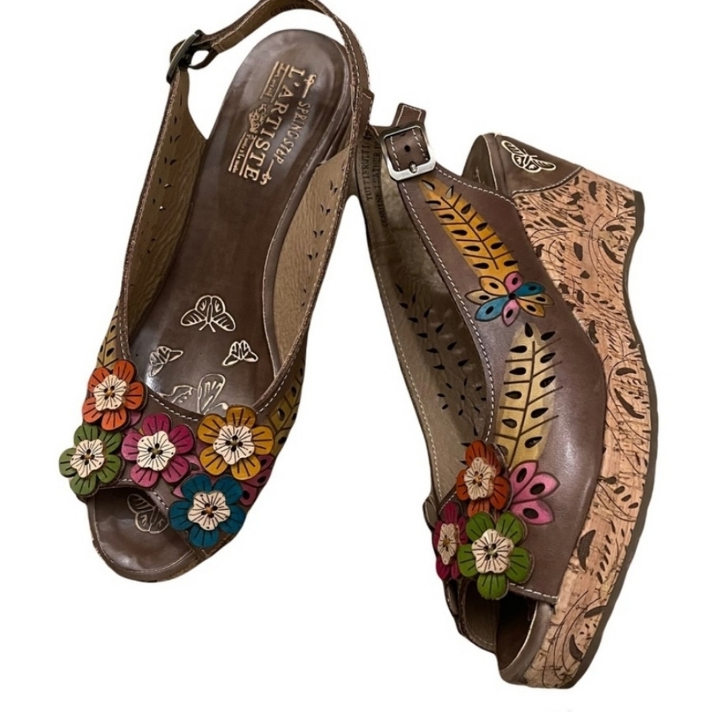 Spring Step L'Artiste Tuttifrutti Wedge Sandal 41